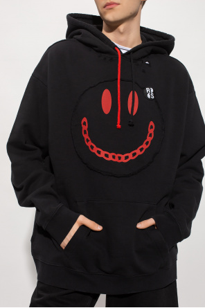 トップス RAF SIMONS 224-164 Smiley Popover Hoody office-accessories Kids footwear-accessories cups T Shirts